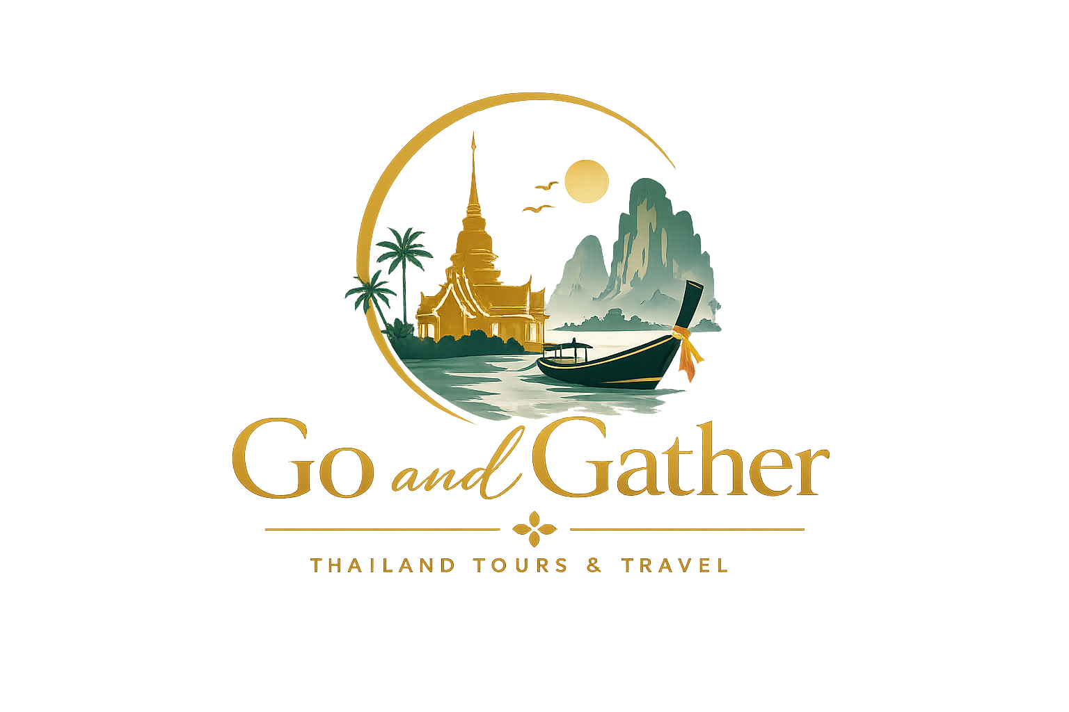 Go and Gather - Thailand travel experiences collected in one place. Company logo and home page link.
